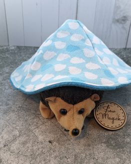 Blue and White Hedgehogs Silhouette Hedgie Hat Hut for Hedgehogs Small Pets Fleece Flannel Cotton
