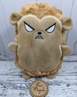 Angry Grumpy Face Quilly the Kid - A Hedgehog Plushie Stuffed Animal Friend Chibi Kawaii Anime