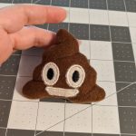 Poop Emoji Mint Stuffed Hedgehog Toy - Image 2