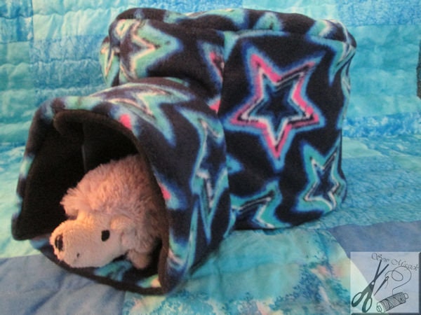 Blue Stars Igloo Cover for Hedgehogs, Guinea Pigs, Rats, Ferrets, Degus and many small pets