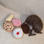 Cinnamon Roll Donut Pastry Mint Stuffed Hedgehog Toy - Image 4